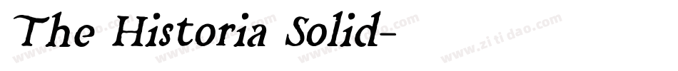The Historia Solid字体转换